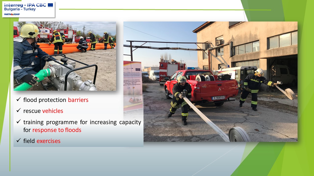 Equipment for management of fire and floods