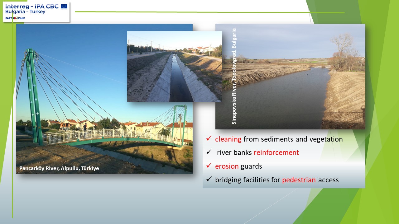 Hydrological measures and cleaning of rivers beds