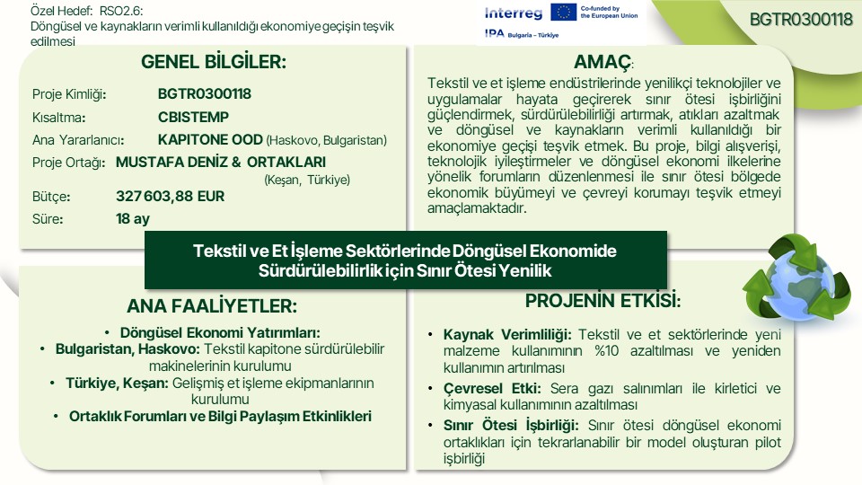 CBISTEMP projesine genel bakış