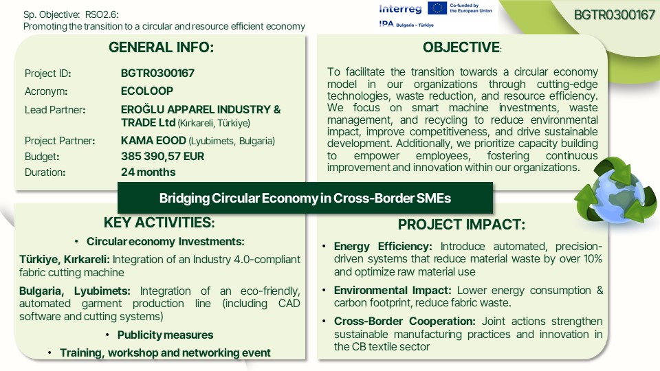 ECOLOOP project  overview