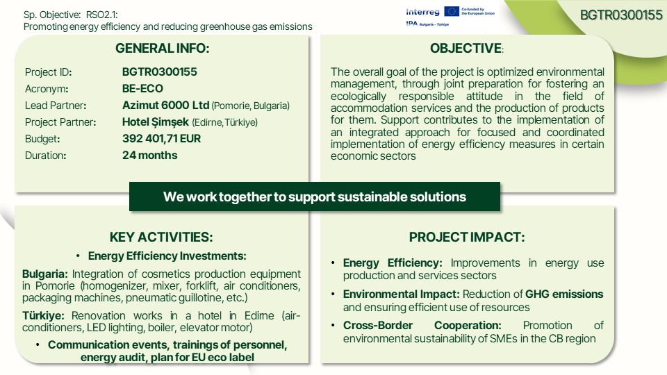 BE-ECO project overview